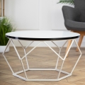 Konferenčný stolík DIAMOND 40x70 cm čierna/biela