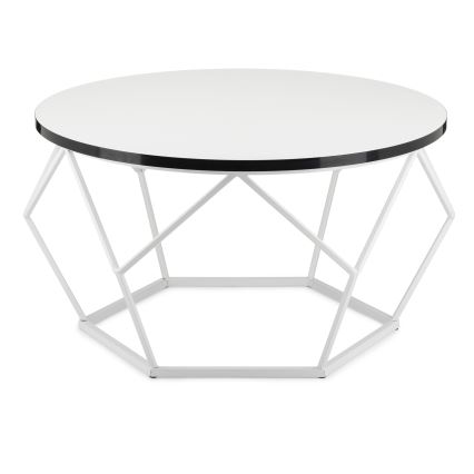 Konferenčný stolík DIAMOND 40x70 cm čierna/biela