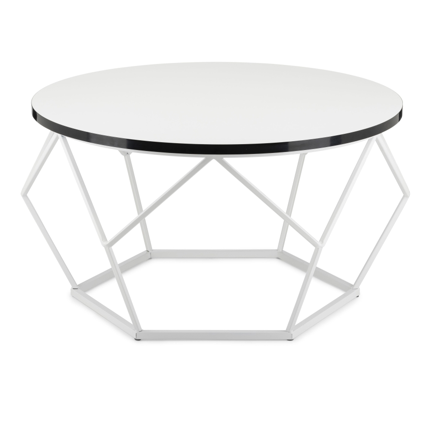 Konferenčný stolík DIAMOND 40x70 cm čierna/biela