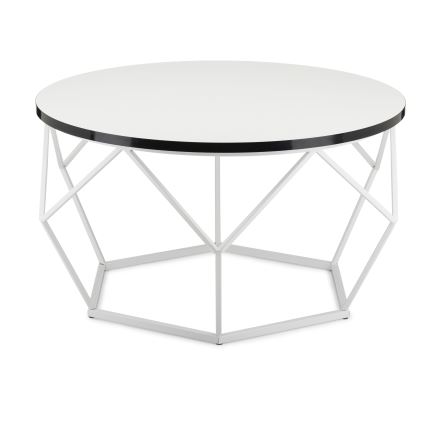 Konferenčný stolík DIAMOND 40x70 cm čierna/biela