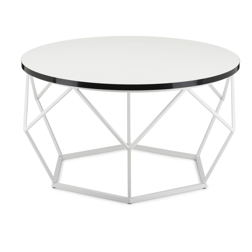 Konferenčný stolík DIAMOND 40x70 cm čierna/biela