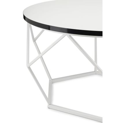 Konferenčný stolík DIAMOND 40x70 cm čierna/biela