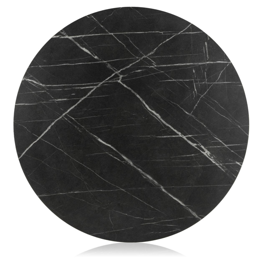 Konferenčný stolík DIAMOND 40x70 cm čierna/zlatá