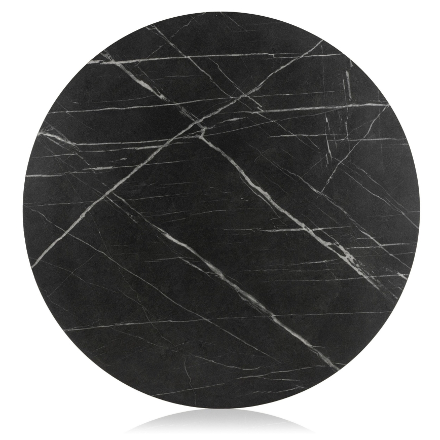 Konferenčný stolík DIAMOND 40x70 cm zlatá/čierna/biela