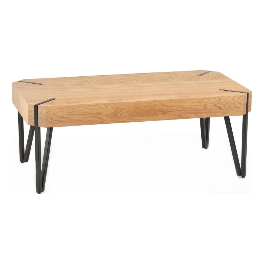 Konferenčný stolík EMILY 42x110 cm čierna/zlatý dub