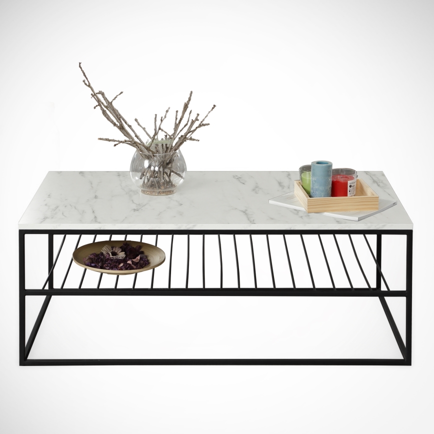 Konferenčný stolík ETNA 43x95 cm šedá/čierna