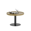 Konferenčný stolík FOCUS, priemer 60 cm, dub/čierna
