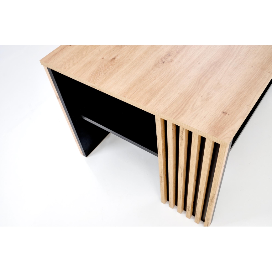 Konferenčný stolík FORMA 110x65 cm hnedý/čierny