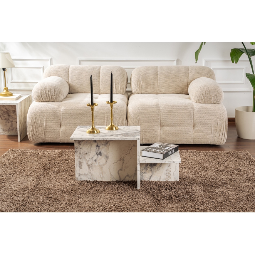 Konferenčný stolík HARMONY 40x80 cm dekor mramoru