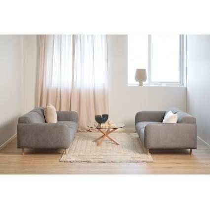 Konferenčný stolík LUCA 82 cm číry/dub