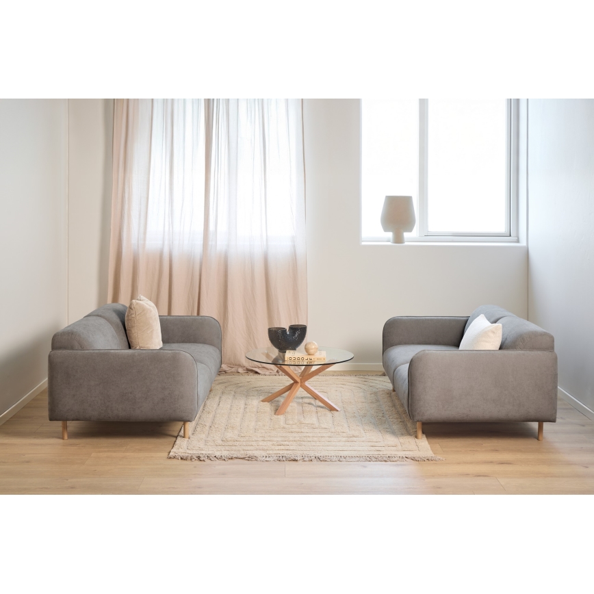 Konferenčný stolík LUCA 82 cm číry/dub