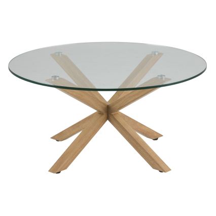 Konferenčný stolík LUCA 82 cm číry/dub
