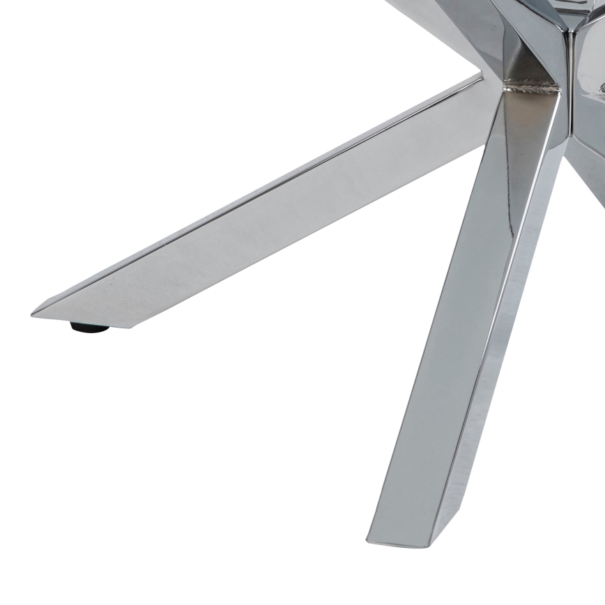 Konferenčný stolík LUCA 82 cm číry/strieborný