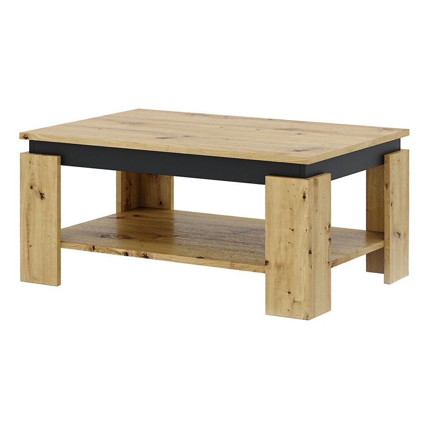 Konferenčný stolík LUNO dub artisan/čierna