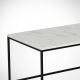 Konferenčný stolík MARMO 43x95 cm čierná/biela