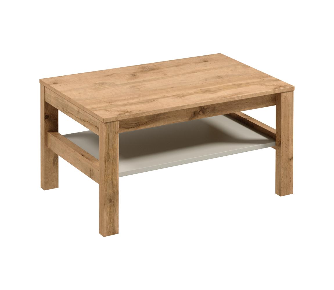 Gala Meble Konferenčný stolík MENTA 90x45 cm dub wotan/sivá S19-ST-BSM