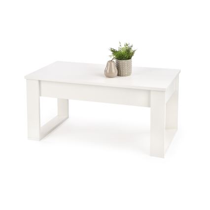 Konferenčný stolík so zásuvkami NEA 52x110 cm biela