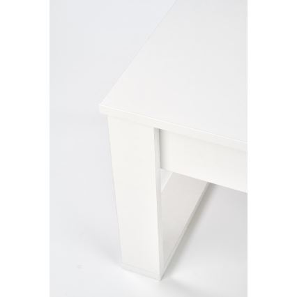 Konferenčný stolík so zásuvkami NEA 52x110 cm biela