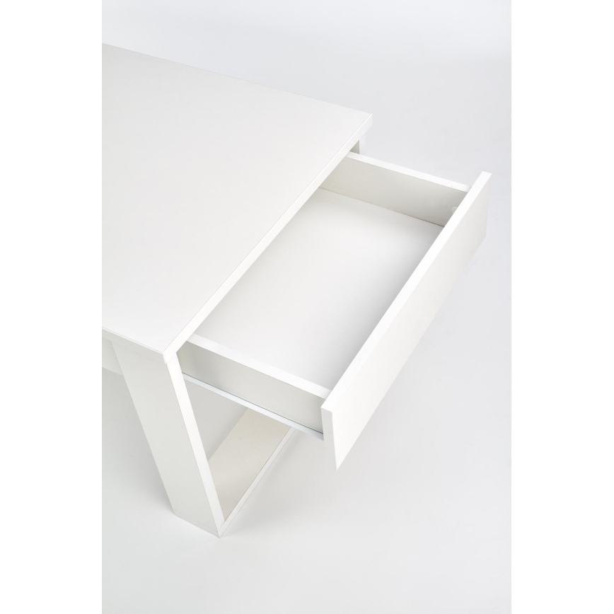 Konferenčný stolík so zásuvkami NEA 52x110 cm biela
