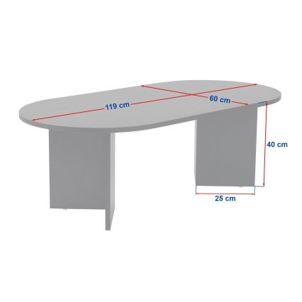 Konferenčný stolík NEL 119x60 cm béžový