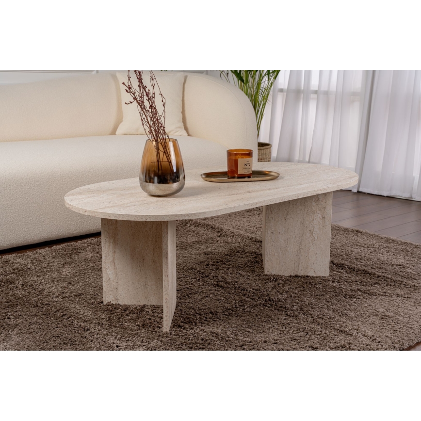 Konferenčný stolík NEL 119x60 cm travertín