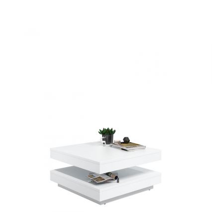 Konferenčný stolík NENANI 34x70 cm biela/dub wotan