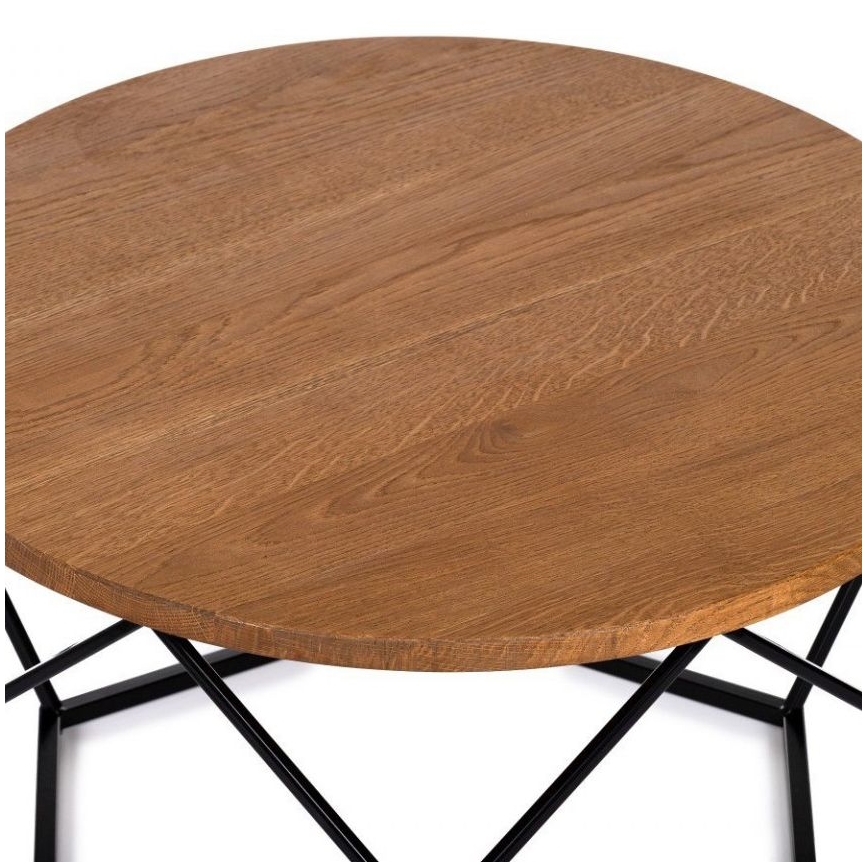 Konferenčný stolík OAKLOFT 40x70 cm čierna/dub