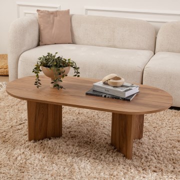Konferenčný stolík OVAL 60x120 cm hnedá
