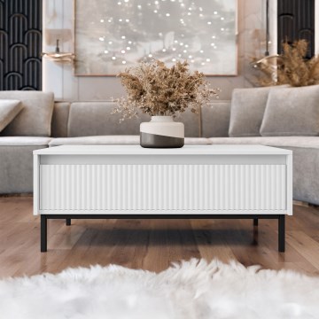 Konferenčný stolík OZMI 100x40 cm biely