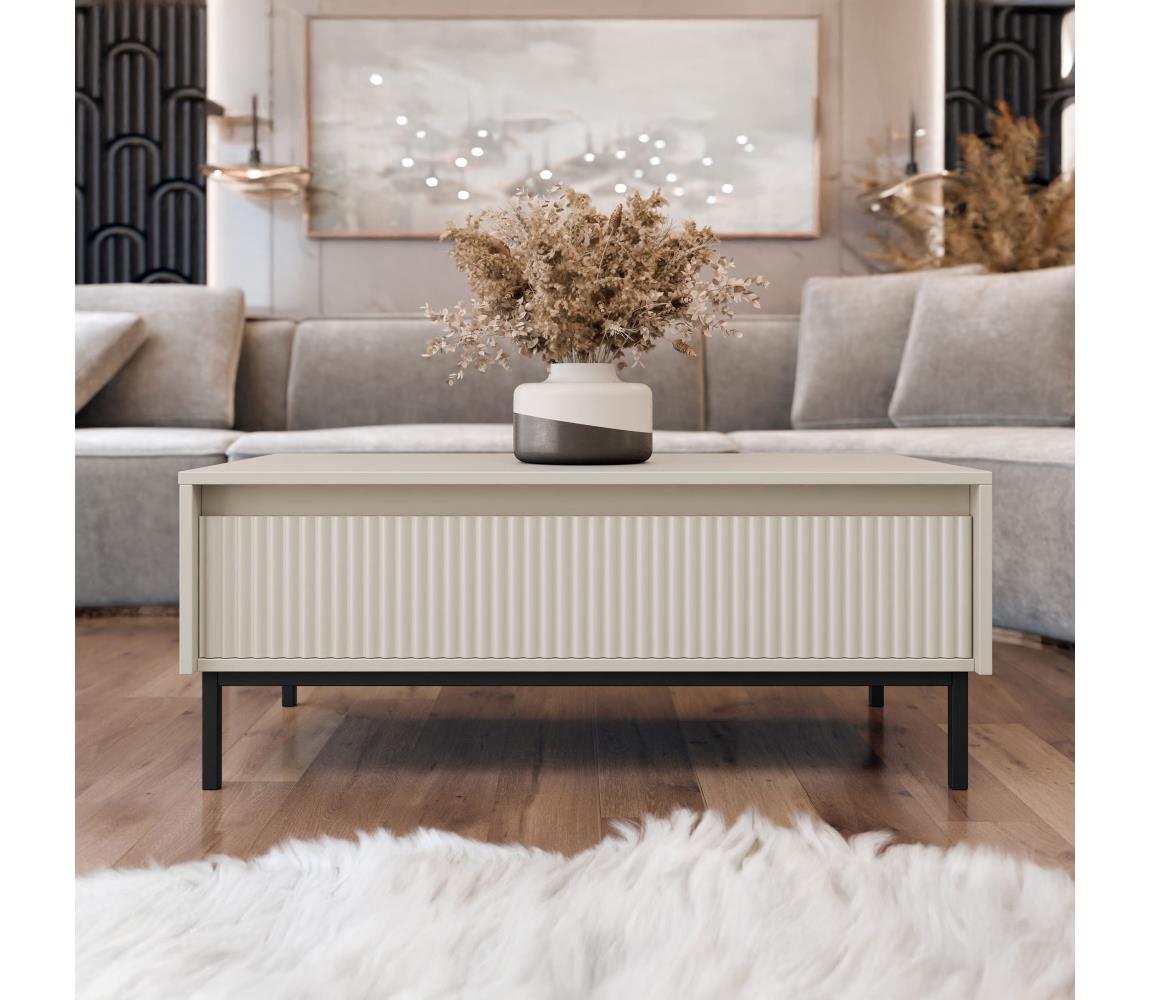 MIRJAN 24 Konferenčný stolík OZMI 100x40 cm kašmír