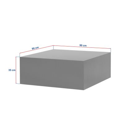 Konferenčný stolík PRIZMA 90x90 cm béžový