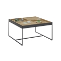 Konferenčný stolík PULSE 83x83 cm dub/čierna