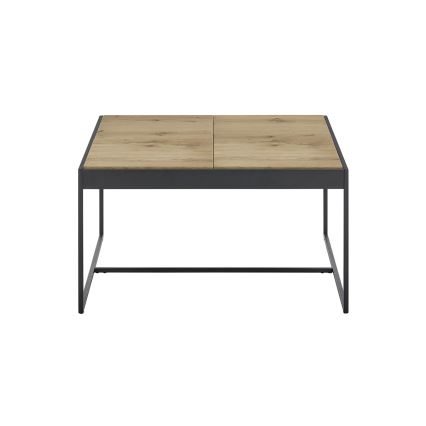 Konferenčný stolík PULSE 83x83 cm dub/čierna