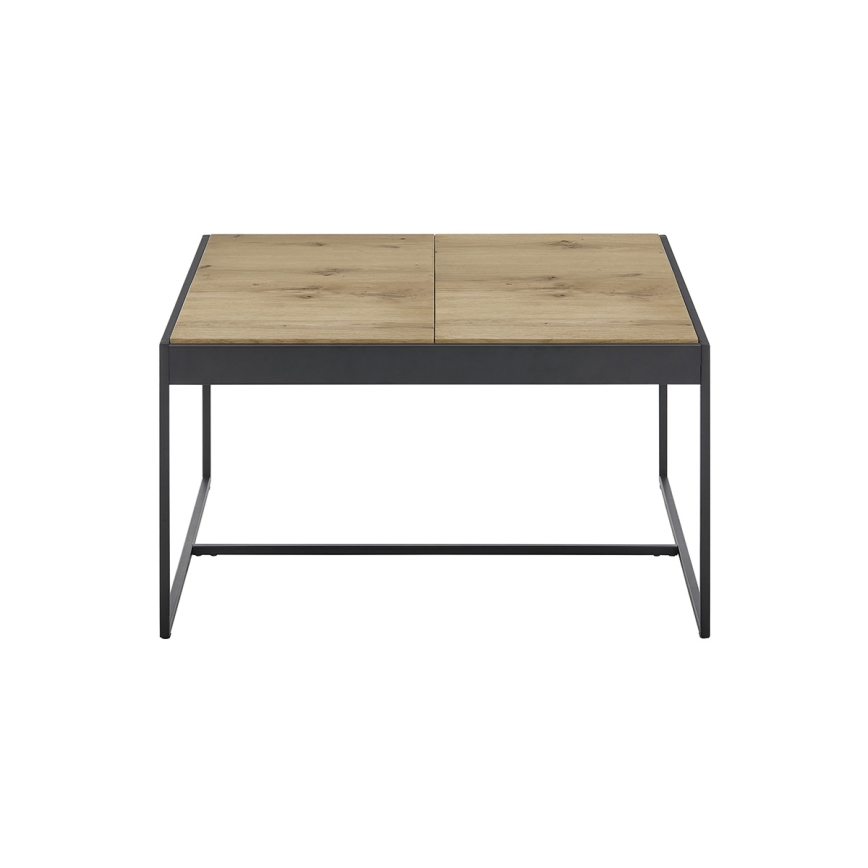 Konferenčný stolík PULSE 83x83 cm dub/čierna