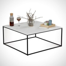 Konferenčný stolík  ROYAL 43x75 cm čierna/biela