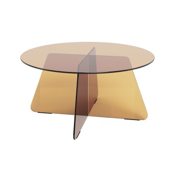 Konferenčný stolík SANOS 80 cm dymovo-hnedý