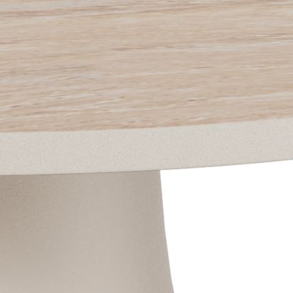 Konferenčný stolík SANTORINI pr. 45 cm béžová/šedá/keramika