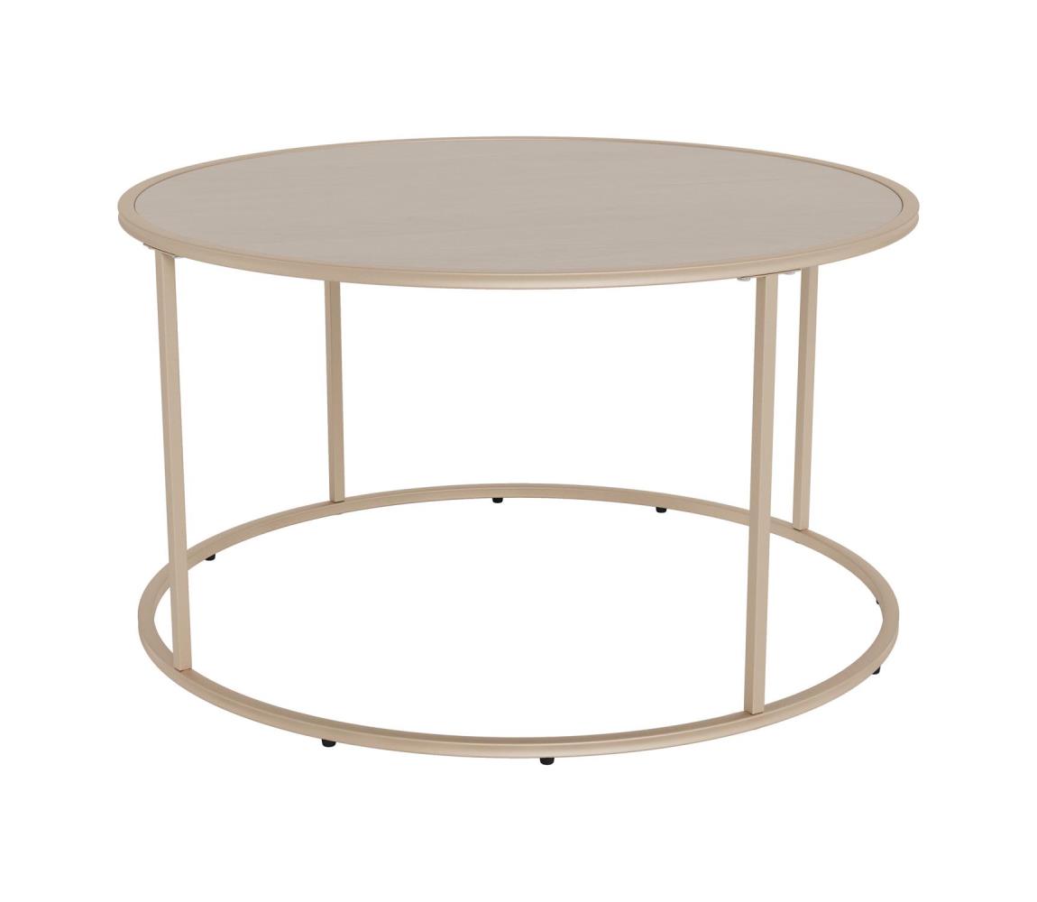Konferenčný stolík SARON, priemer 80 cm, sivý 0000108313
