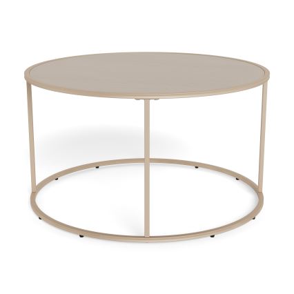 Konferenčný stolík SARON, priemer 80 cm, sivý