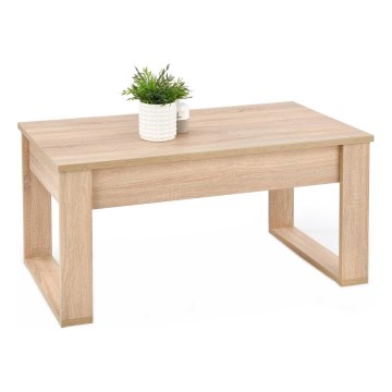Konferenčný stolík so zásuvkami NEA 52x110 cm béžová/dub sonoma