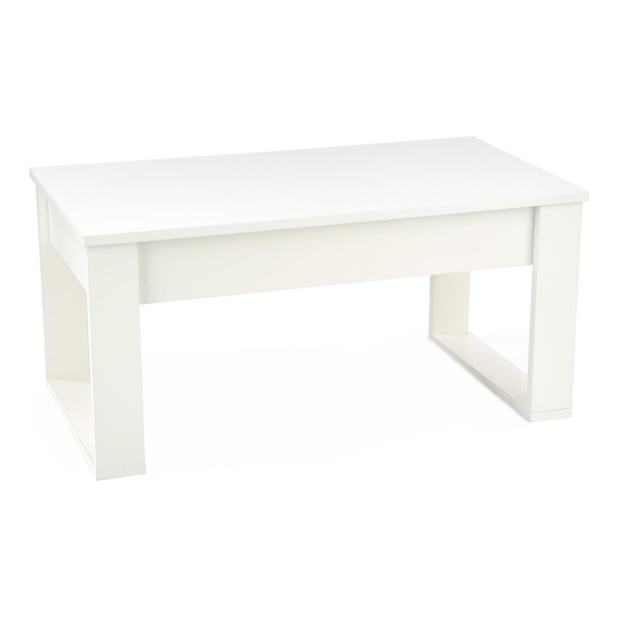 Konferenčný stolík so zásuvkami NEA 52x110 cm biela