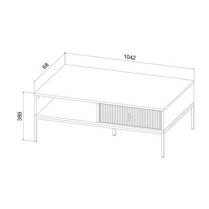 Konferenčný stolík SUE čierny