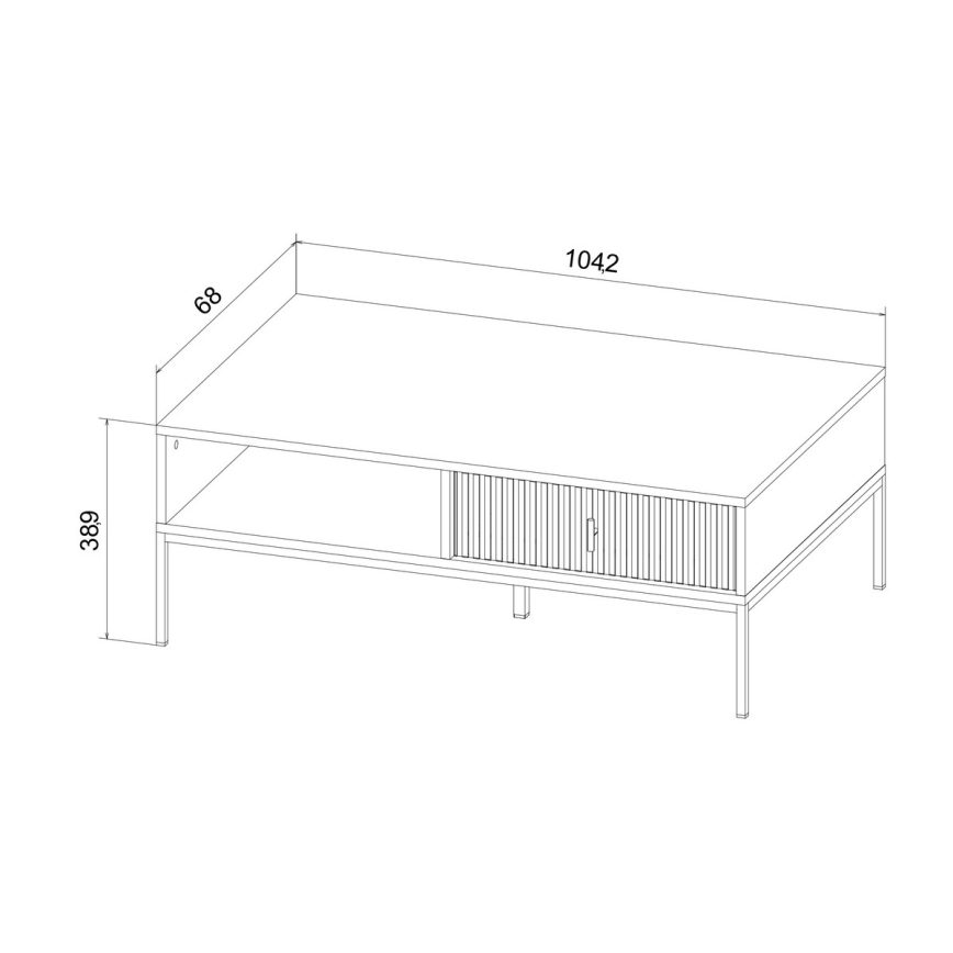 Konferenčný stolík SUE čierny