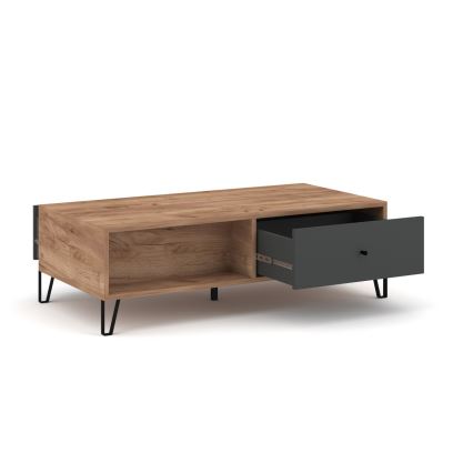 Konferenčný stolík SULA dub craft/čierna