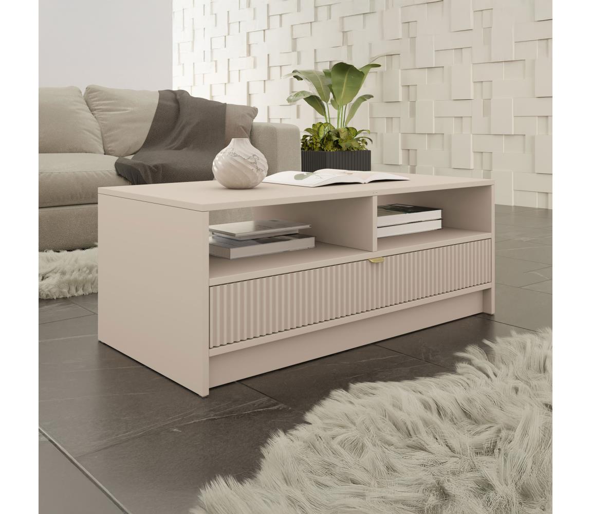 MIRJAN 24 Konferenčný stolík TIRENO 100x40 cm béžový