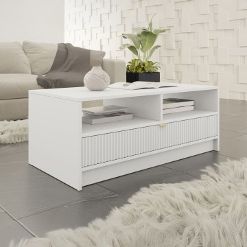 Konferenčný stolík TIRENO 100x40 cm biely