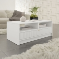 Konferenčný stolík TIRENO 40x100 cm biely