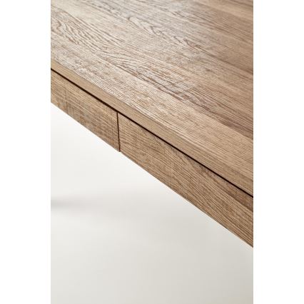 Konferenčný stolík TULUZA 41x120 cm zlatý orech/čierna