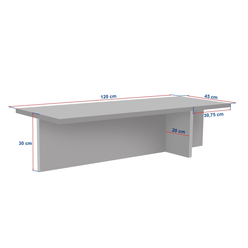 Konferenčný stolík VERUM 120x45 cm béžový