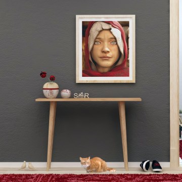 Konzolový stolík DESIDERO 74x100 cm hnedý